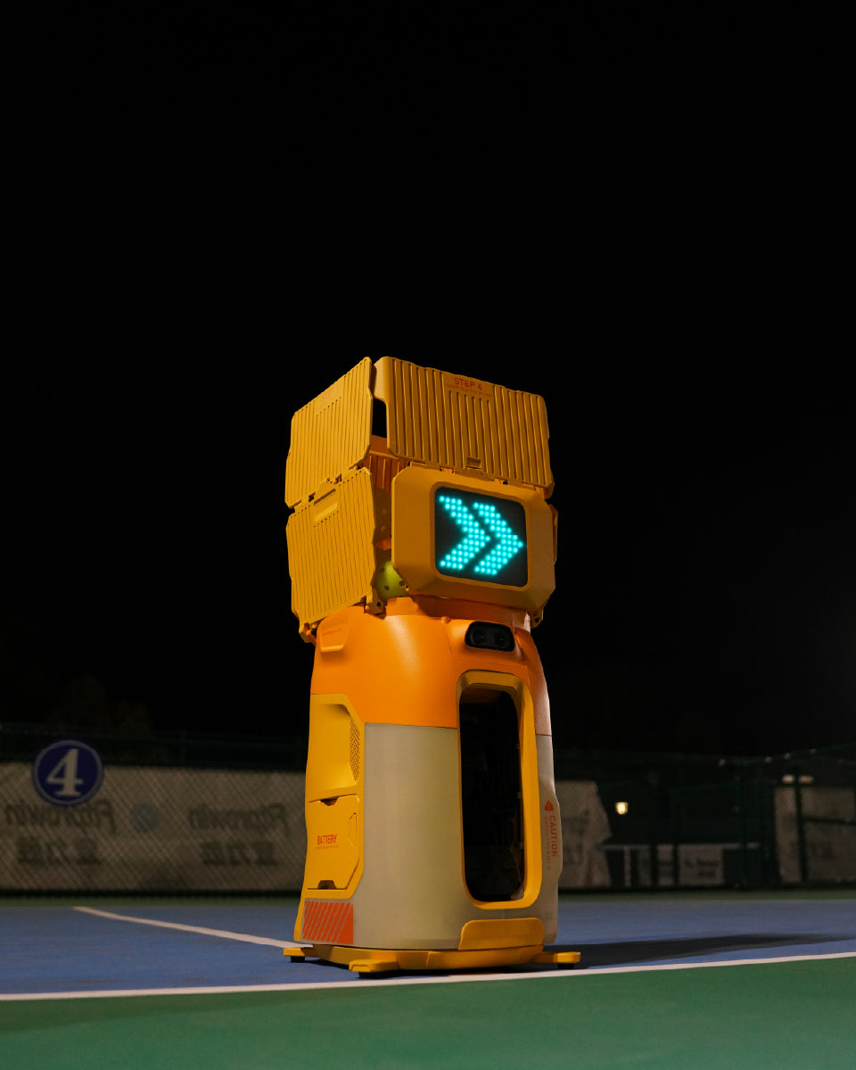 Pickleball Pro showing the LED feedback and shot data display